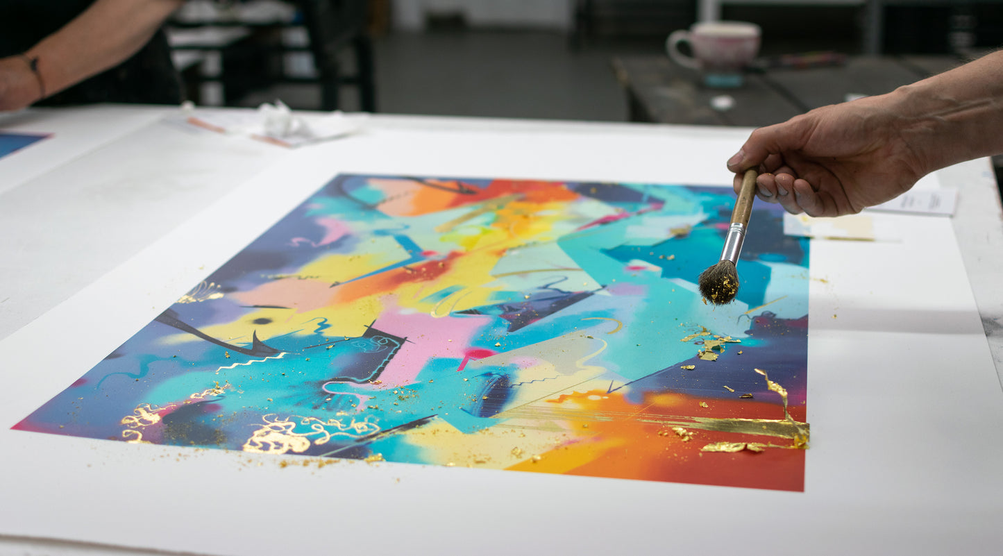 'Started Again' by Dilk | Gold Leaf