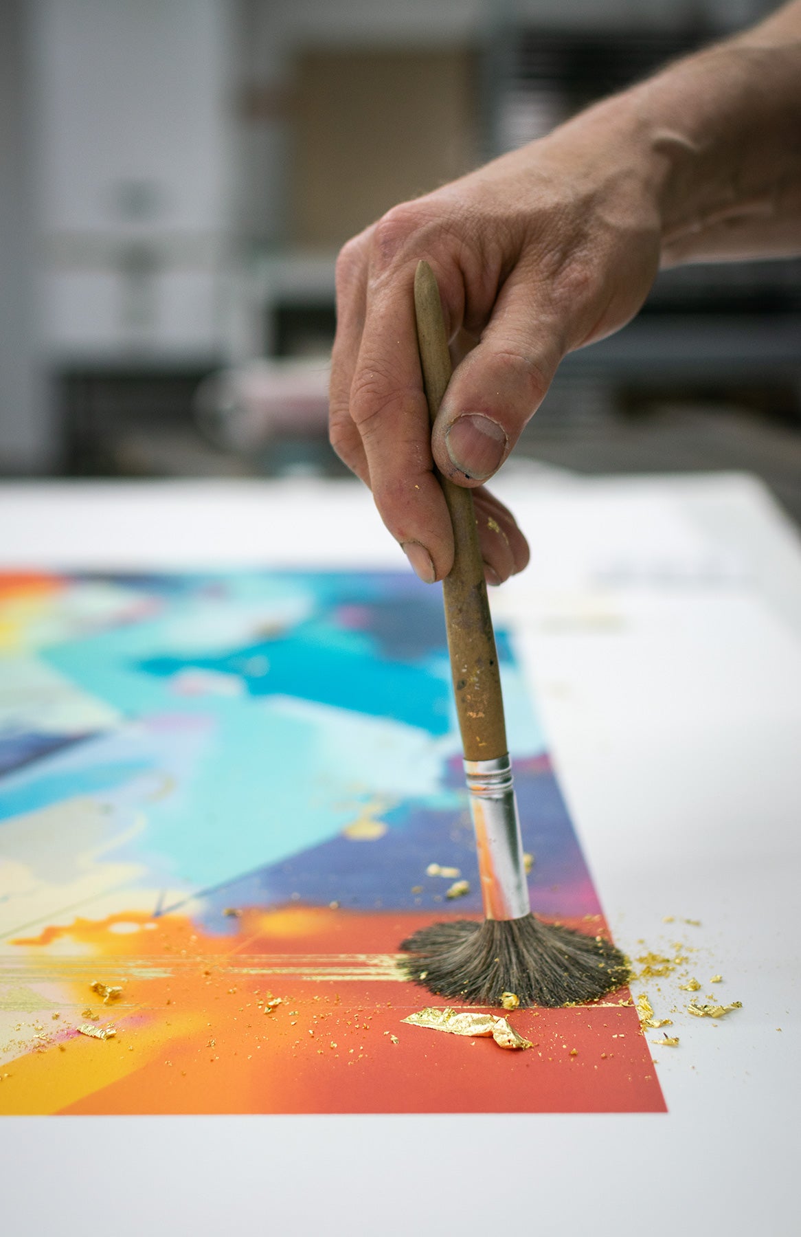 'Started Again' by Dilk | Gold Leaf