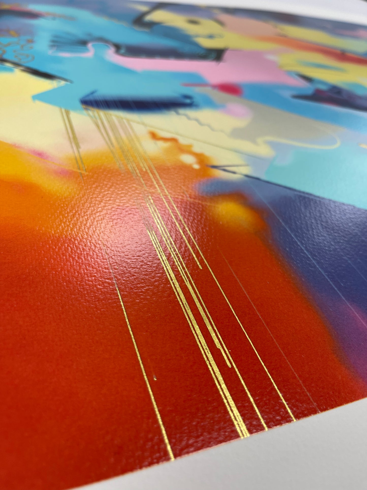 'Started Again' by Dilk | Gold Leaf