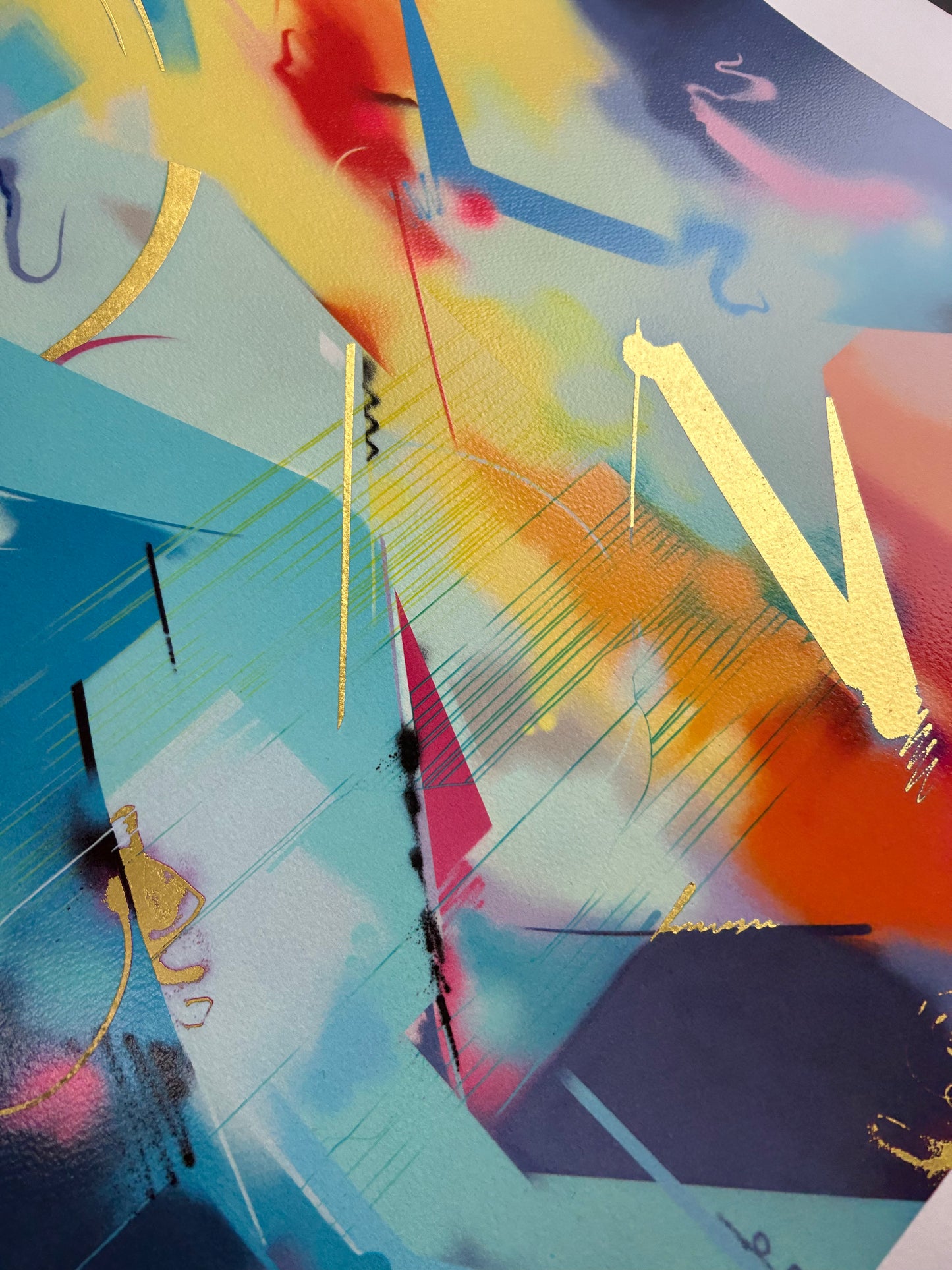 'Started Again' by Dilk | Gold Leaf