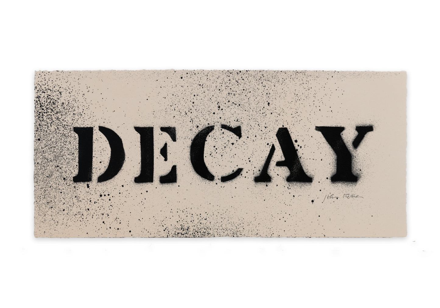 'DECAY' Screen Print by John Fekner (Vintage Variant)